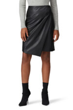 vegan-leather-overlay-skirt