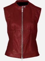 vintage-look-women-maroon-leather-vest