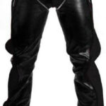 Black Heavy Duty Leather Pant