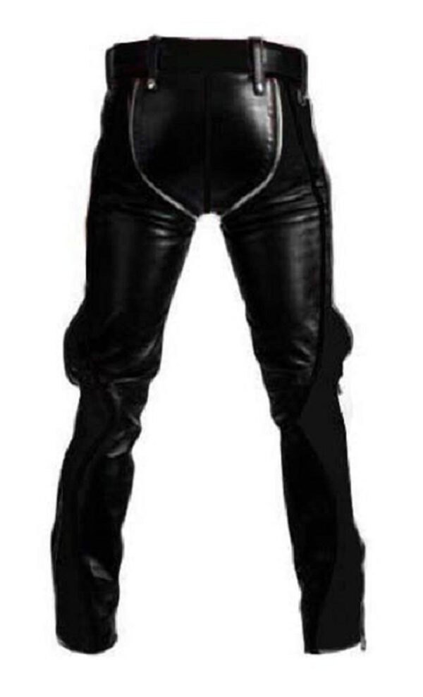 Black Heavy Duty Leather Pant