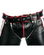 Black and White Leather Short