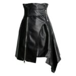 asymmetric-high-waist-black-leather-punk-gothic-skirt