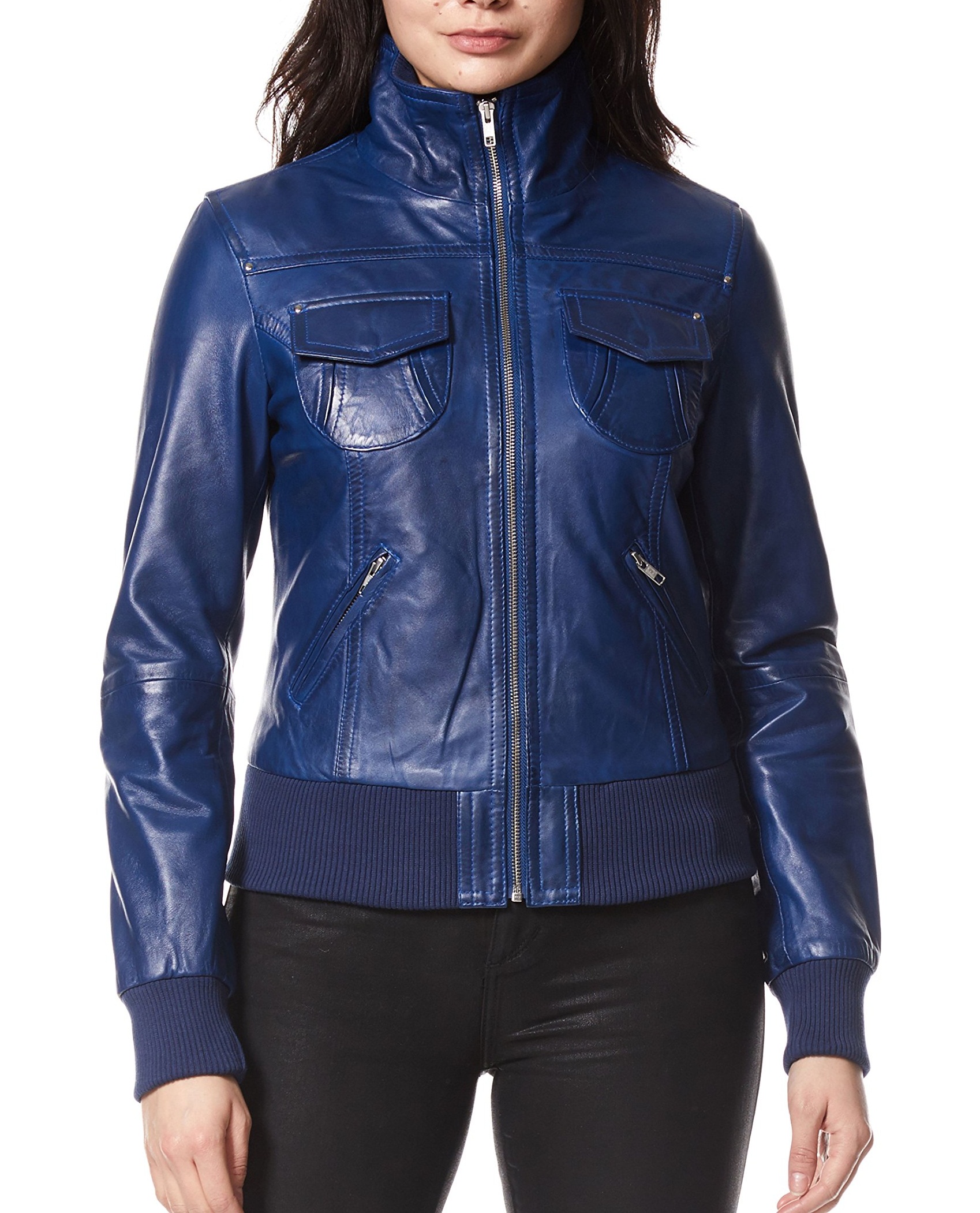 blue-short-bomber-leather-biker-jacket blue-short-bomber-leather-biker-jacket