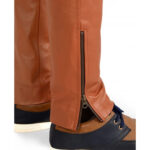 Soft Pure Tan Leather Cargo Pant for men