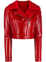 red-shearling-fur-leather-padded-biker-jacket