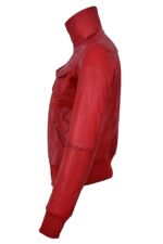 red-short-bomber-leather-biker-jacket