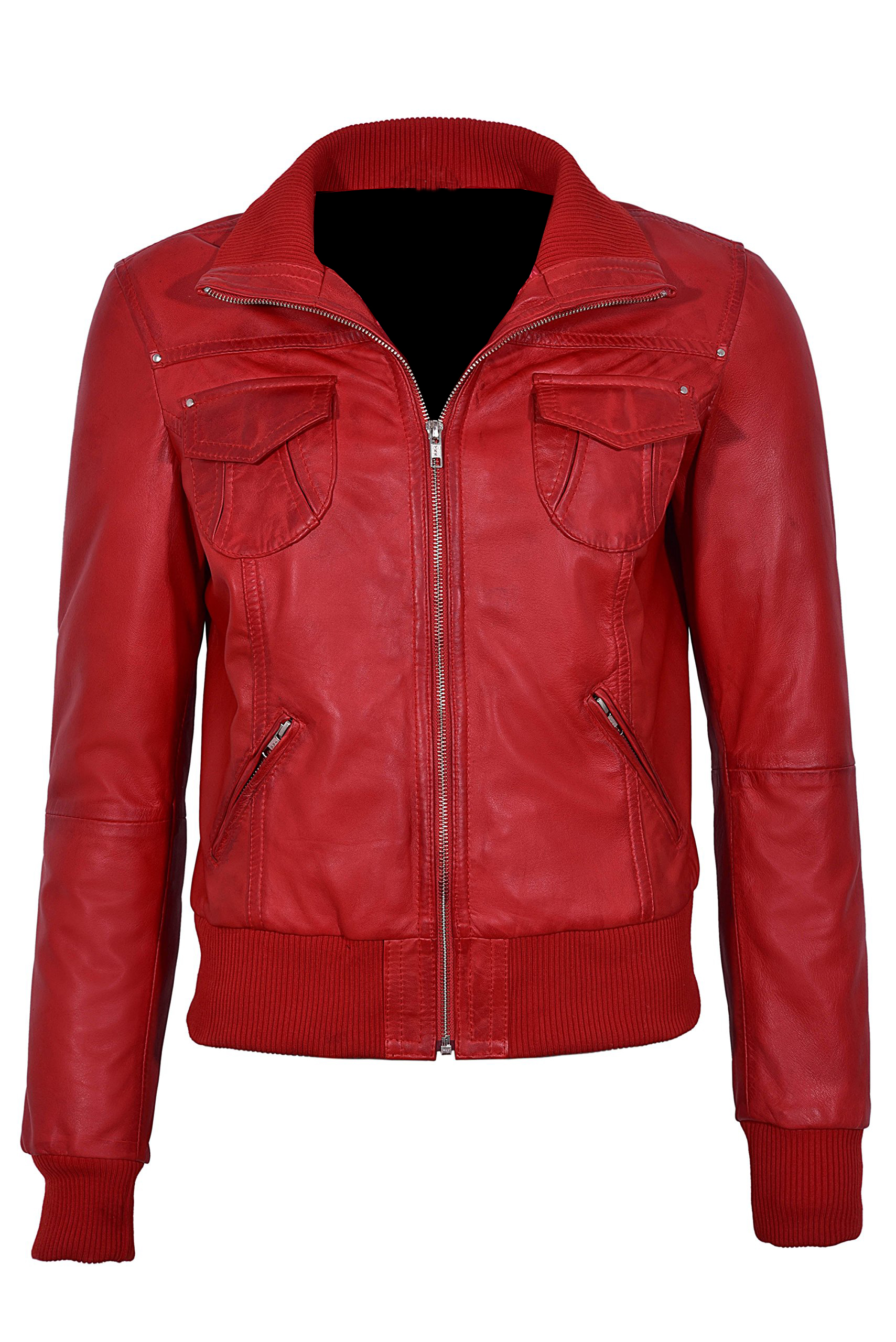 red-short-bomber-leather-biker-jacket (2) red-short-bomber-leather-biker-jacket