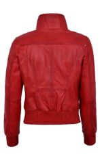 red-short-bomber-leather-biker-jacket