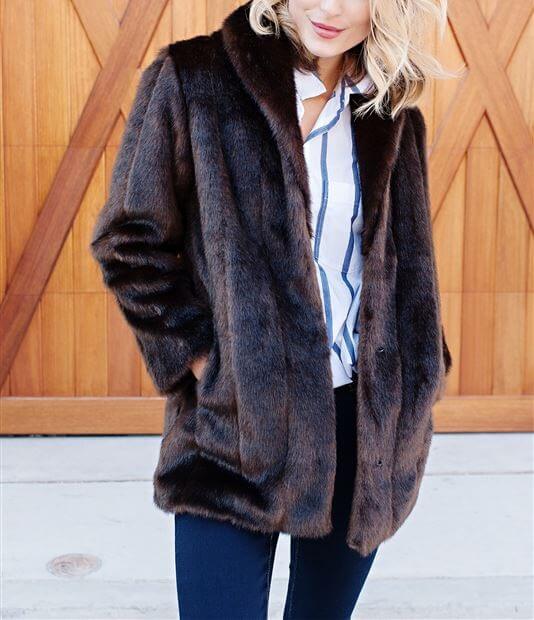 Faux on sale sable coat