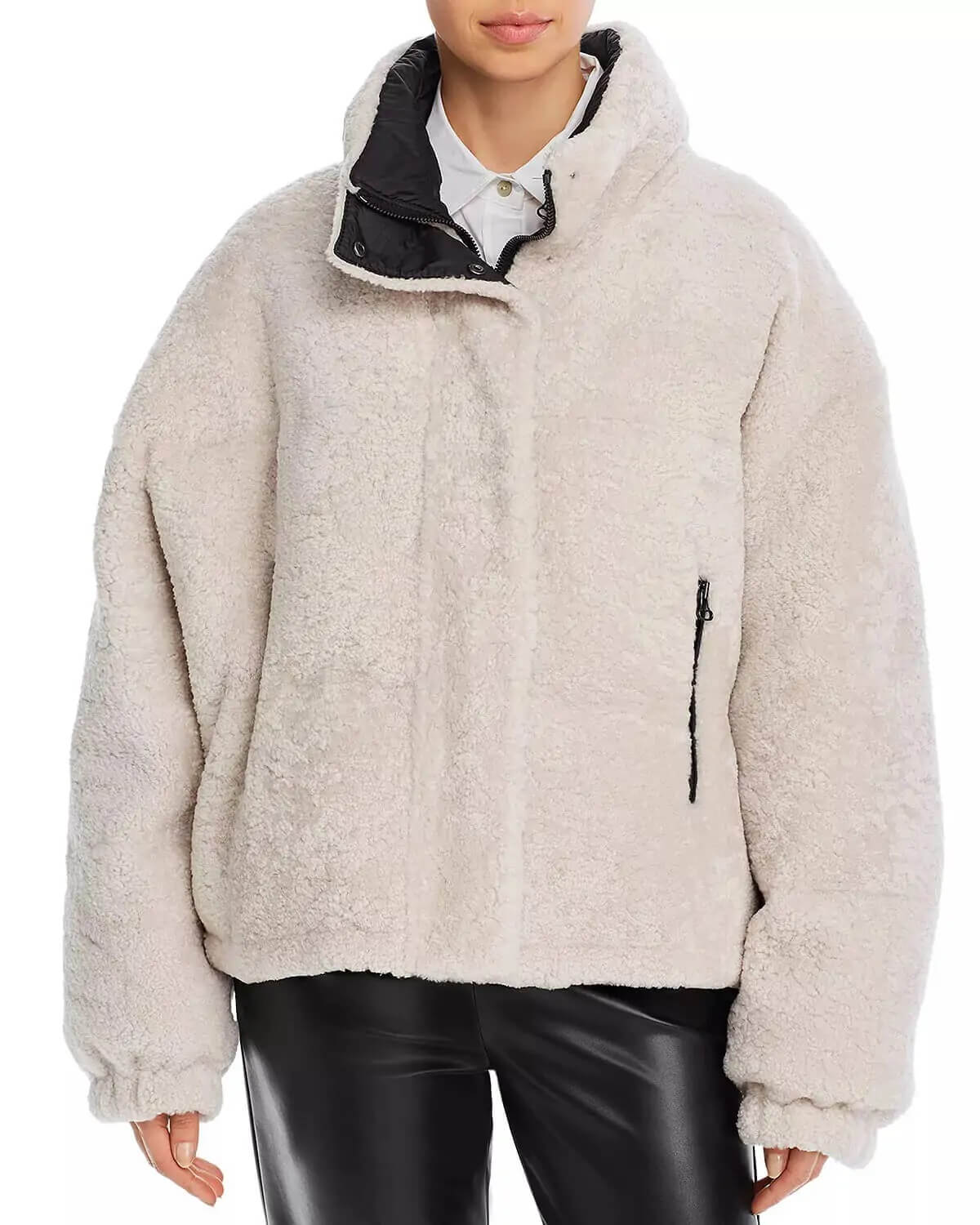 Vintage Ivoire Faux Fur Shearling Jacket