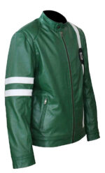 Ben 10 Green Alien Swarm Leather Jacket