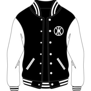 Black Frank Varsity Custom Design Jacket
