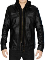 AJ Styles Allen Neal Jones Hoodie Leather Jacket
