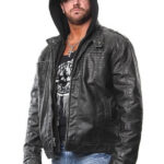 AJ Styles Allen Neal Jones Hoodie Leather Jacket