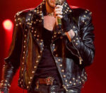 Adam Lambert Concert 2018 Studded Leather Jacket