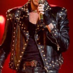 Adam Lambert Concert 2018 Studded Leather Jacket