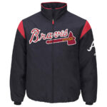 Atlanta Braves Navy On-Field Thermal Jacket