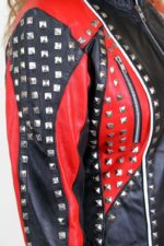 Biker Studded Leather Jacket for WomenBiker Studded Leather Jacket for Women