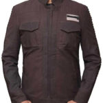 Captain Cassian Andor Maroon Bomber Jacket