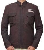 Captain Cassian Andor Maroon Bomber Jacket