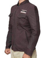 Captain Cassian Andor Maroon Bomber Jacket