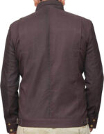 Captain Cassian Andor Maroon Bomber Jacket