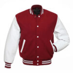 Cardinal Varsity Letterman Baseball Jacket