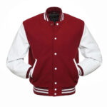 Cardinal Varsity Letterman Baseball Jacket