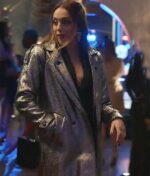 Dynasty S03 Fallon Carrington Silver Metallic Coat