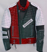 Full Studded Biker Leather Jacket