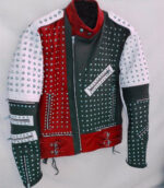 Full Studded Biker Leather Jacket