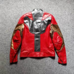 Iron Man Metallic Red and Gold Leather Jacket