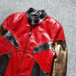 Iron Man Metallic Red and Gold Leather Jacket