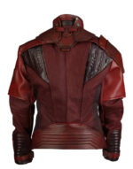 Maroon Star Lord Leather Jacket