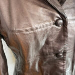 Metallic Brown Men's Leather Jacket