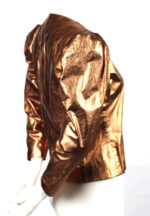 Metallic Copper Vintage 1980's Leather Jacket