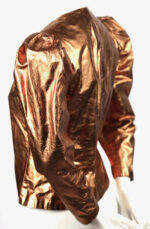 Metallic Copper Vintage 1980's Leather Jacket