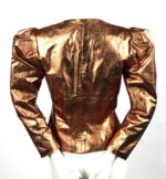Metallic Copper Vintage 1980's Leather Jacket