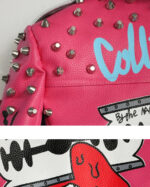 Multi Color Studded Biker Leather Jacket