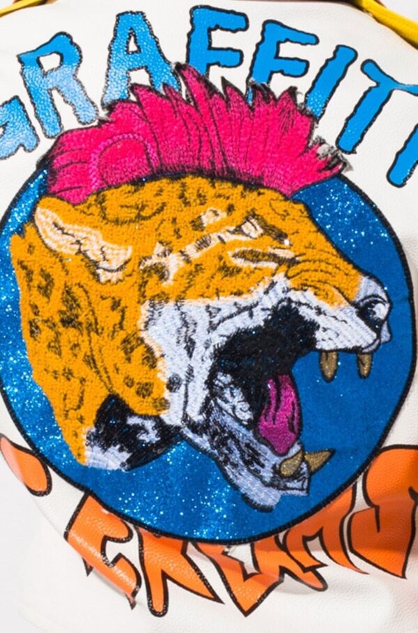 Multi-Color Studded Biker Leather Jacket