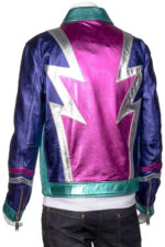 Multicolored Metallic Leather JacketMulticolored Metallic Leather Jacket