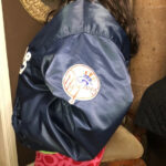 New York Navy Blue Yankees Satin Jacket