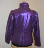 Purple Metallic Leather Vintage 90's Jacket