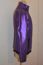 Purple Metallic Leather Vintage 90's Jacket