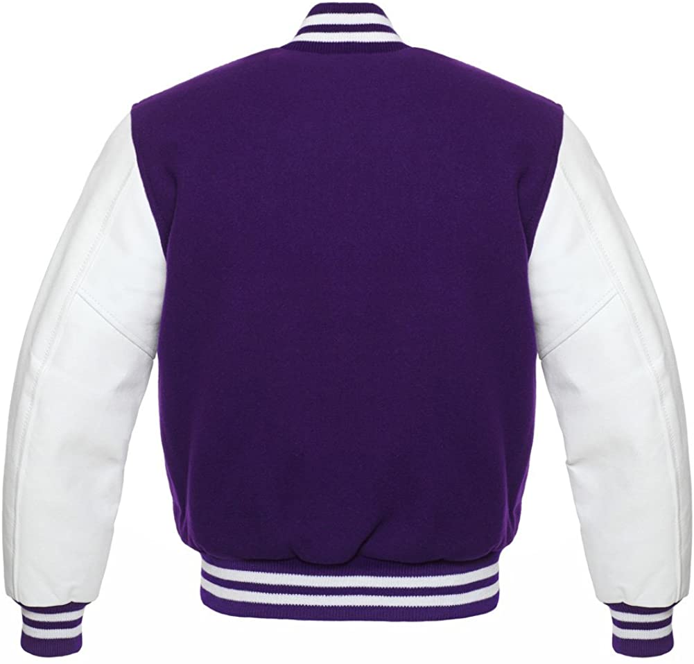 Purple Varsity Letterman Baseball Jacket - Maker of Jacket