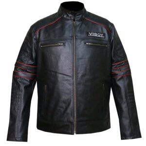 Vintage VII BOY Leather Embroidered Jacket