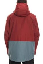 Rusty Red Color Block Satin Jacket