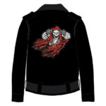 Custom Leather Black Motorcycle Jacket