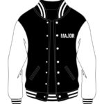 Custom Varsity Major Black And White Jacket