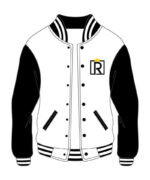 Custom Varsity Royal Black and White Jacket